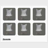 Deck Chair Vierkante Sticker (Vel)