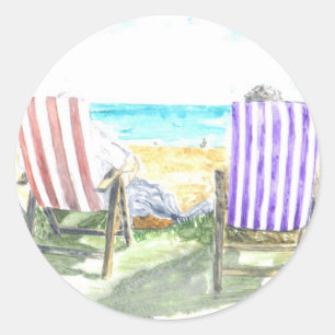 'Deck Chairs' Sticker