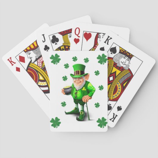 Deck de cartes de jeu de St. Patrick (dos)