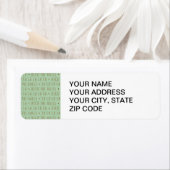 Deck de Hallen Vakantie Patroon Etiket (Insitu)