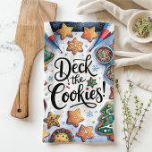 Deck de kerstkoekjes theedoek