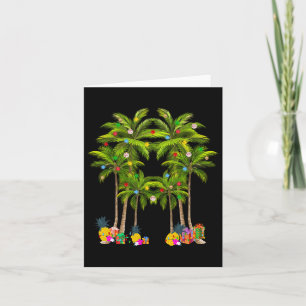 Deck de Palmen Tropische Hawaii Kerstmis in juli S Kaart