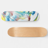 Deck de skateboard abstrait coloré Wanderer 1 (Horz)