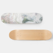 Deck de skateboard abstrait Eagle Fluffy White (Horz)