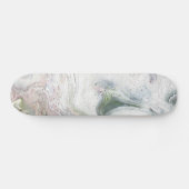Deck de skateboard abstrait Eagle Fluffy White (Horz)