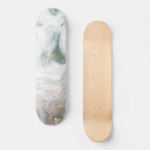Deck de skateboard abstrait Eagle Fluffy White (Recto)