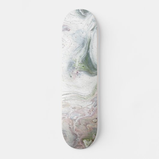 Deck de skateboard abstrait Eagle Fluffy White (Recto)