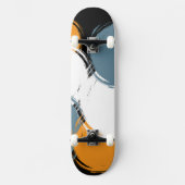 Deck de skateboard Black Emerald Orange Fusion (Recto)