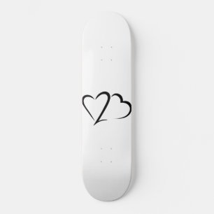 Deck de skateboard blanc et noir Heart 23™ Brand