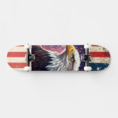 Deck de skateboard Drapeau Américain Aigle chauve (Horz)
