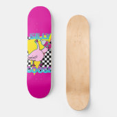 Deck de skateboard rose Vintage 80s Silly Goose (Recto)