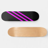 Deck de skateboard violet trois bandes (Horz)