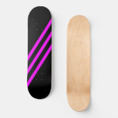 Deck de skateboard violet trois bandes (Recto)