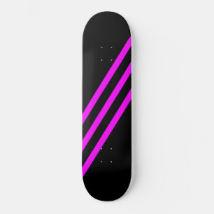 Deck de skateboard violet trois bandes