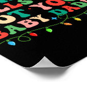 Deck de zalen en niet uw Baby Elf Xmas matching Poster (Hoek)