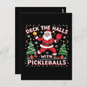 Deck de zalen met pickleballs briefkaart (Voorkant / Achterkant)