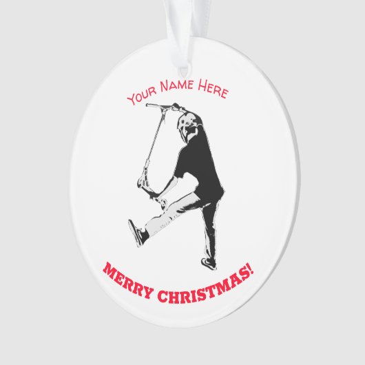 Deck Grabbing - Stunt Scooter Trick Ornament (voorkant)