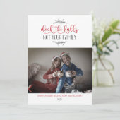 Deck Les Halls Pas Votre Carte photo De Vacances E (Debout devant)