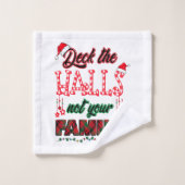 Deck Les Halls Pas Votre Famille (Gant de toilette)