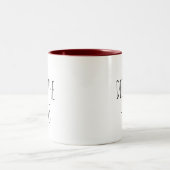 Deck Les Halls Simple Mug De Café À Deux Tons (Centre)