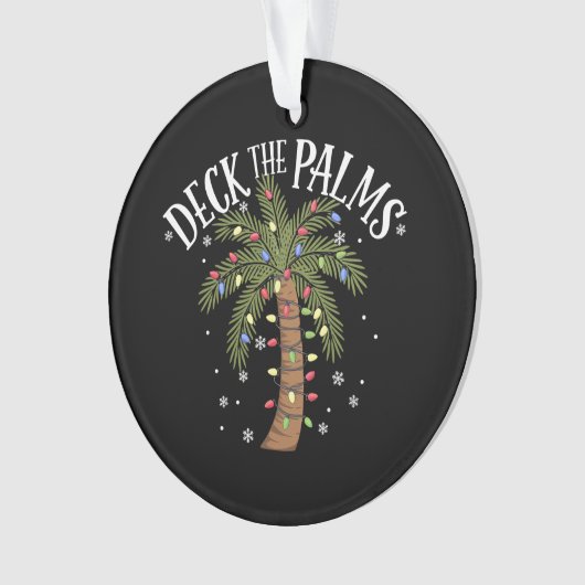 Deck Les Palms Tropical Hawaii Christmas Palm Tree (devant)