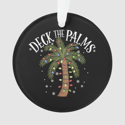 Deck Les Palms Tropical Hawaii Christmas Palm Tree (devant)