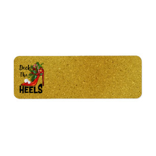 Deck Les talons Étiquettes de adresse