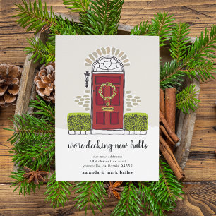 Deck New Halls Holiday Moving Faire-part