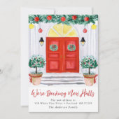 Deck New Halls Holiday Moving Faire-part (Devant)