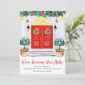 Deck New Halls Holiday Moving Faire-part (Debout devant)