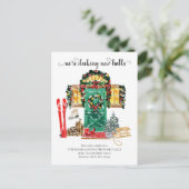 Deck New Halls Holiday Moving Faire-part Post (Debout devant)