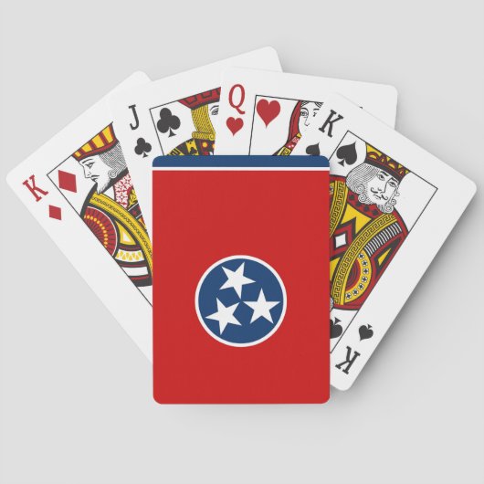 Deck Playing Cards with Flag of Tennessee, USA Pokerkaarten (Achterkant)