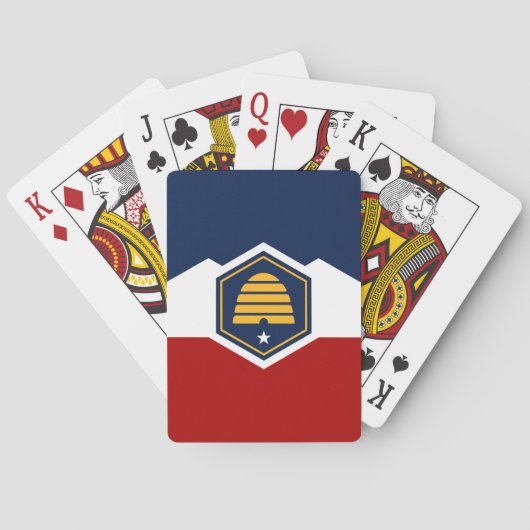Deck Playing Cards with new Flag of Utah Pokerkaarten (Achterkant)