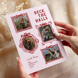 Deck The Halls 4 Foto Lijst Kerst Feestdagenkaart