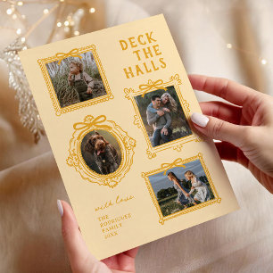 Deck The Halls 4 Foto Lijst Kerst Feestdagenkaart
