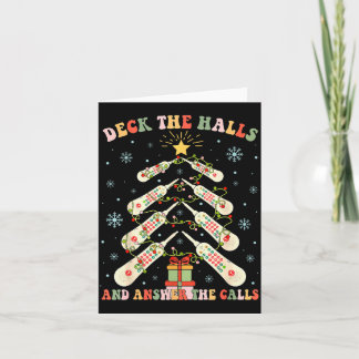 Deck The Halls &amp; Answer The Calls Cna Christma Kaart