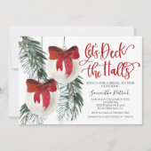Deck the Halls Christmas Bridal Shower Invitation (Devant)