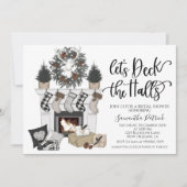 Deck the Halls Christmas Bridal Shower Invitation (Devant)