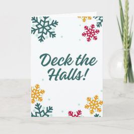 Deck the halls Christmas Card Kaart