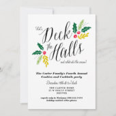 Deck the Halls Christmas Party Invitation (Devant)