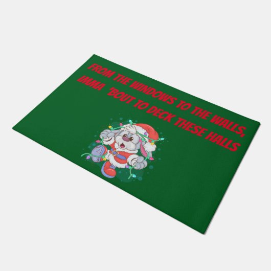 DECK THE HALLS DEURMAT (Schuin)