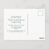 Deck the Halls Festive Fête Invitation (Dos)