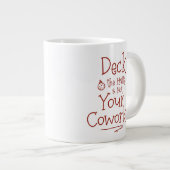 Deck The Halls Kantoorhumor Extra Grote Beker (Voorkant rechts)