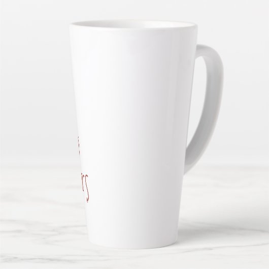 Deck The Halls Kantoorhumor Latte Mok (Rechterhoek)