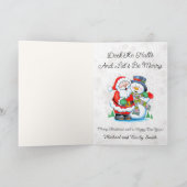 Deck The Halls Personnalisez la carte de Noël (Intérieur)