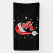 Deck The Halls Sneeuw Collectie 1.6x3 Vinyl Banner (Verticaal)