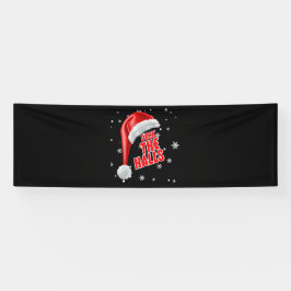 Deck The Halls Sneeuw Collectie 2.5x8 Vinyl Banner