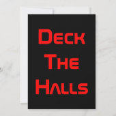 Deck The Halls Snow Collection Invitation (Dos)