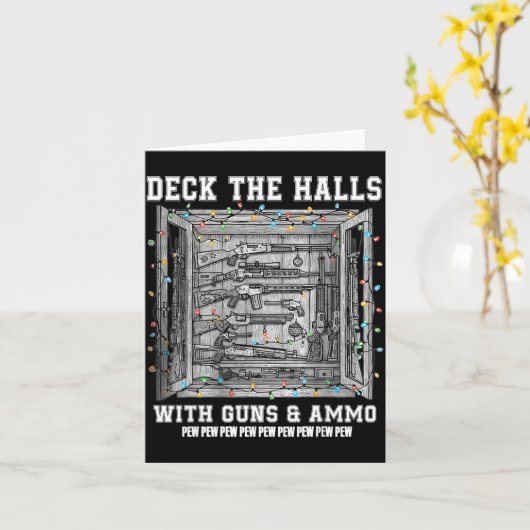 Deck The Halls With Guns &amp; Ammo  Kaart (Gele Bloem)