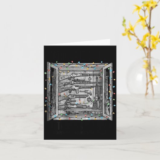 Deck The Halls With Guns &amp; Ammo (on Back)  Kaart (Gele Bloem)